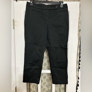 Women’s Ann Taylor LOFT Marisa modern fit size 10 black trouser work pant EUC